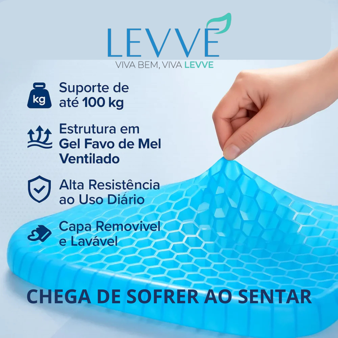 🛋️ Almofada Alivius – Levve - Chega de sofrer com dores ao sentar! BRINDE EXCLUSIVO