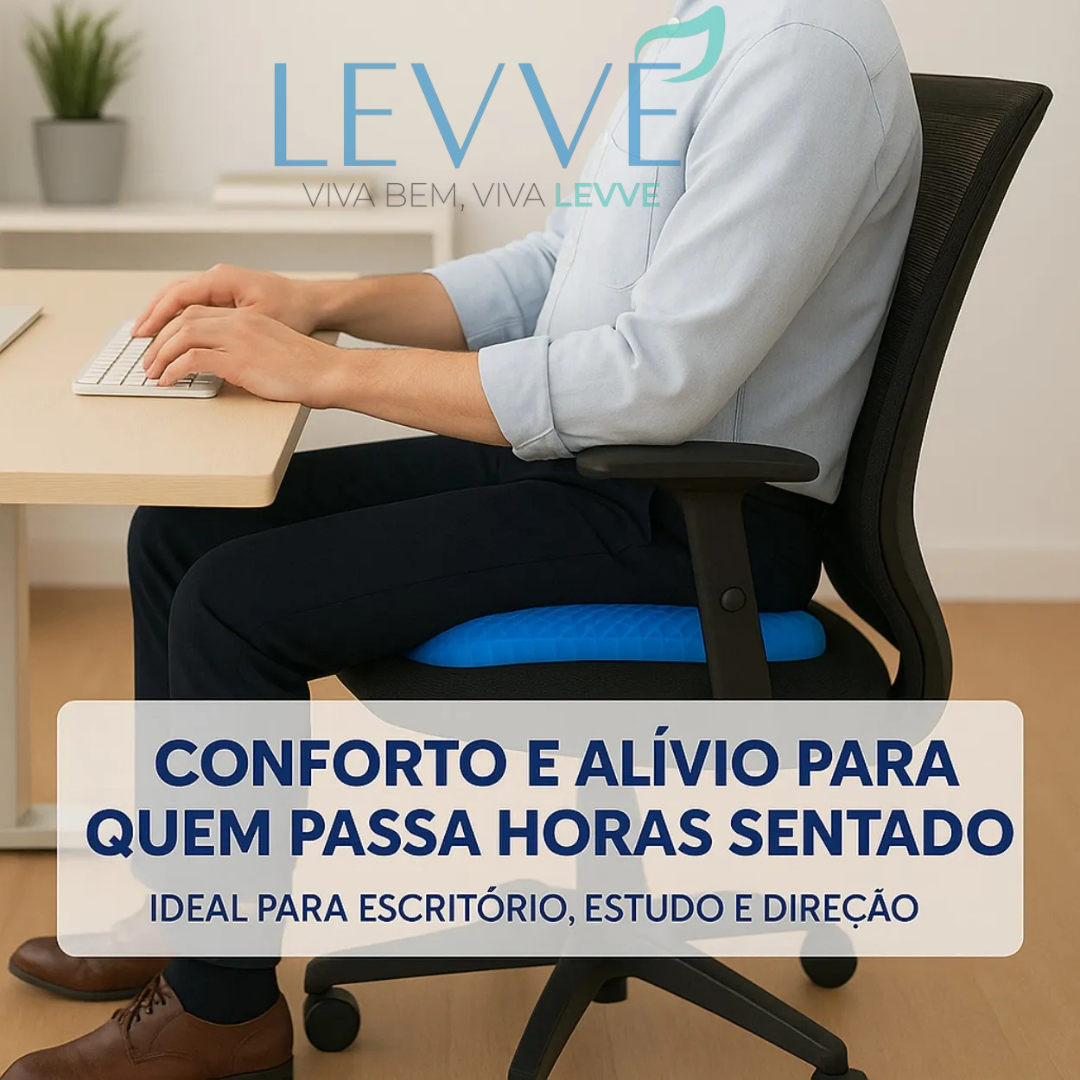 🛋️ Almofada Alivius – Levve - Chega de sofrer com dores ao sentar! BRINDE EXCLUSIVO