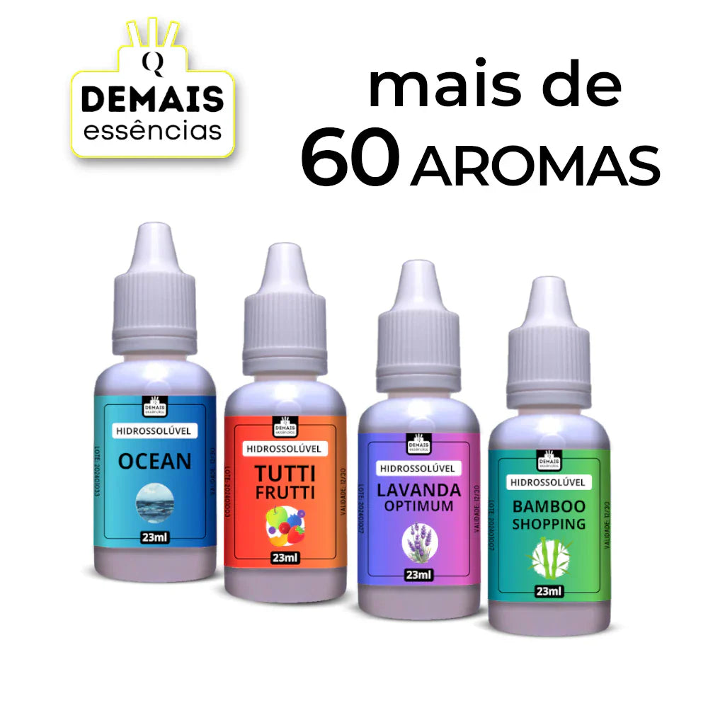 Kit 5 Essências 23ml para Umidificador e Difusor