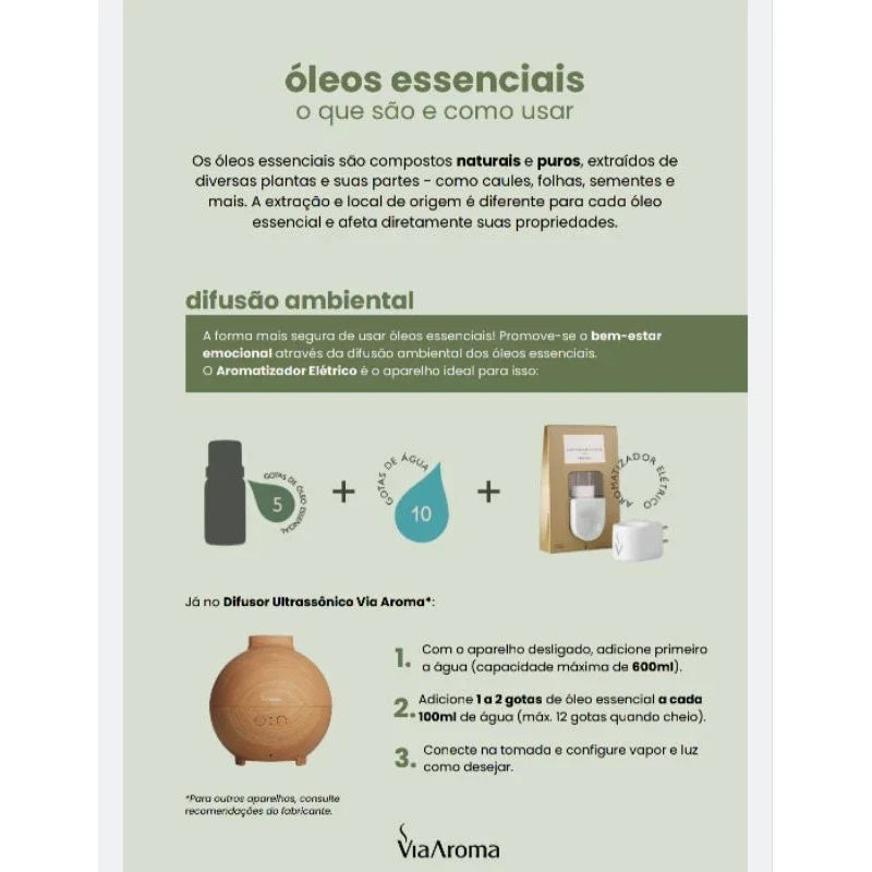 Kit Personalizado de Óleos Essenciais Via Aroma