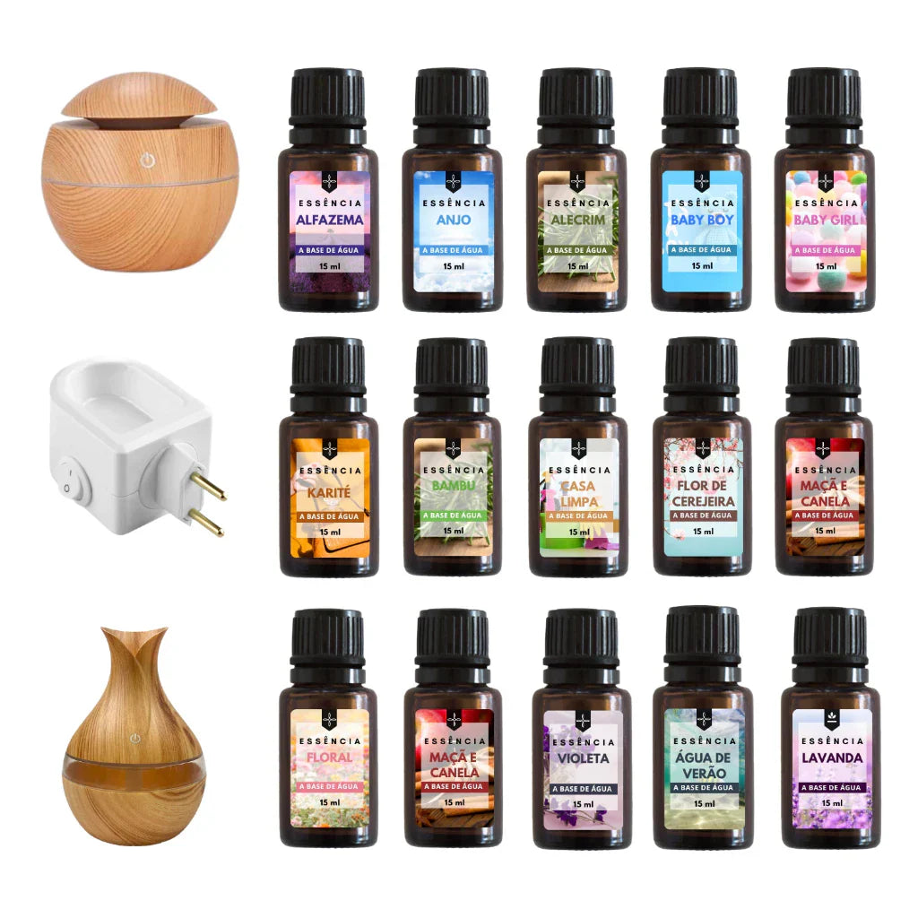 Kit com 10 Essências Hidrossolúveis