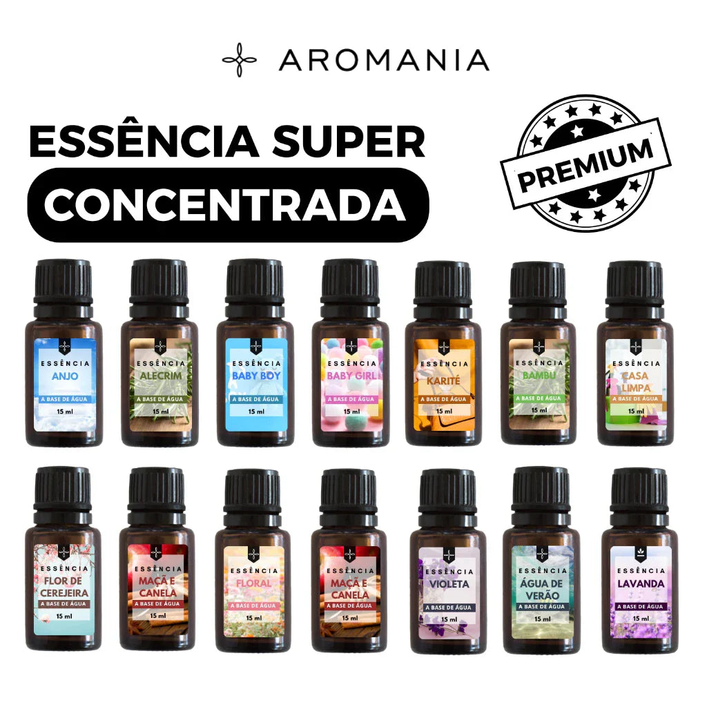 Kit com 10 Essências Hidrossolúveis