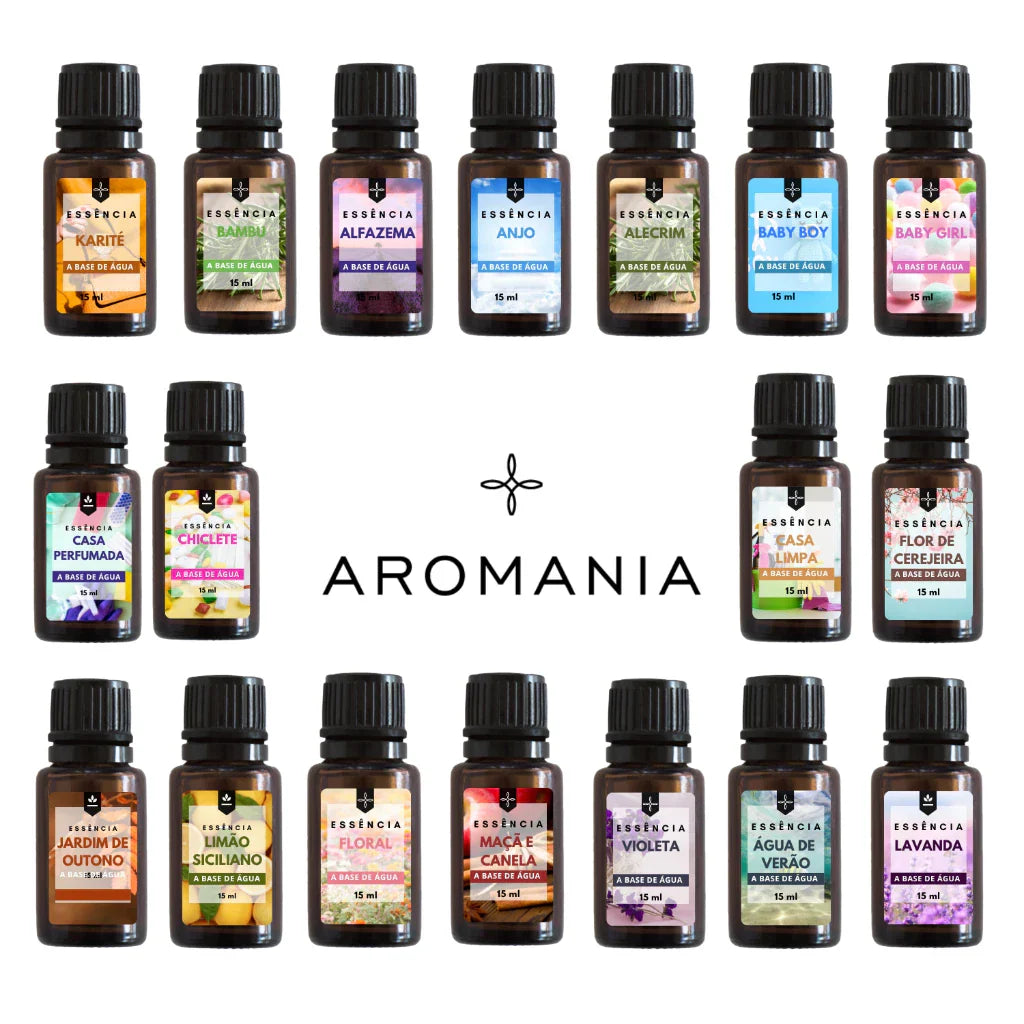 Kit 5 de Essências Premium Base de Água
