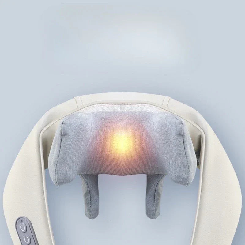 Massageador de Pescoço Inteligente Sem Fio com Compressão