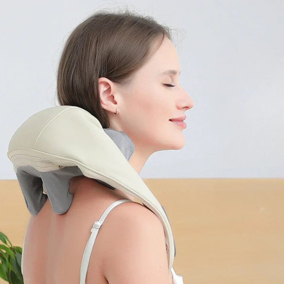 Massageador de Pescoço Inteligente Sem Fio com Compressão